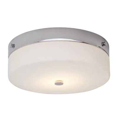 lafabryka.pl Duży plafon Tamar – 1 źródło światła – Polerowany chrom TAMAR-F-L-PC Elstead Lighting