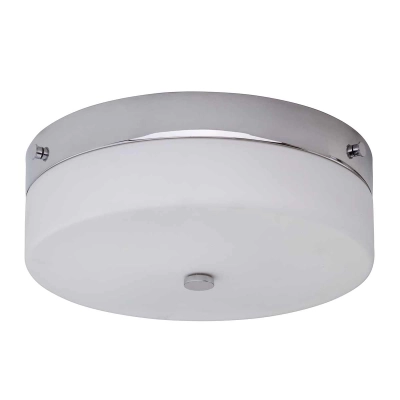 Duży plafon Tamar – 1 źródło światła – Polerowany chrom TAMAR-F-L-PC Elstead Lighting