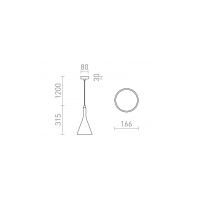 ELLA wisząca gipsowa 230V LED E27 15W R13788 Rendl light studio