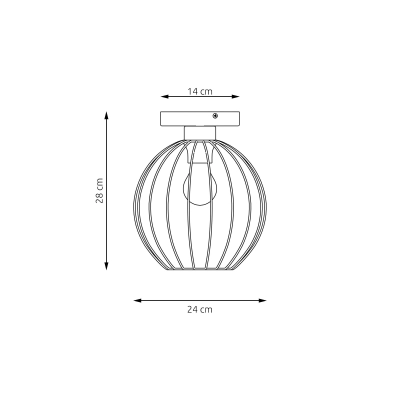 Lampa sufitowa NEST 1 BL 1371/1 EMIBIG Lighting