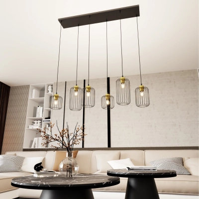 Lampa wisząca VANDER 6 BL GOLD 1364/6 EMIBIG Lighting