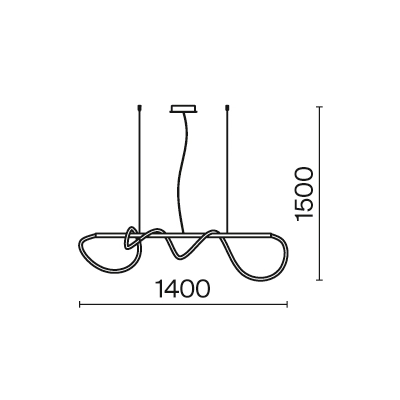 Lampa wisząca Tau MOD166PL-L30G3K Maytoni