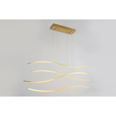 lafabryka.pl Lampa wisząca Waves (gold) AZ4058 AZZARDO