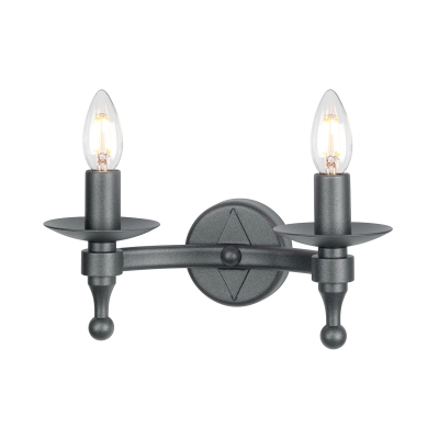 Kinkiet Warwick – 2 źródła światła WR2-GRAPHITE Elstead Lighting