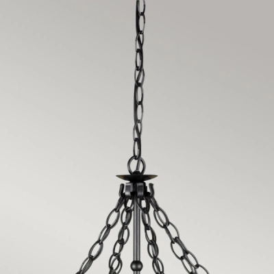 Żyrandol Warwick – 8 źródeł światła WR8-GRAPHITE Elstead Lighting