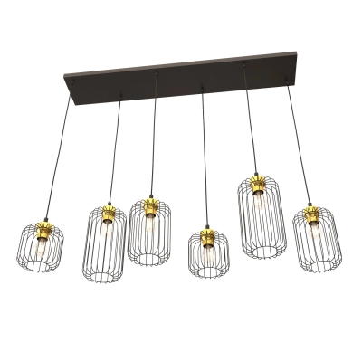 Lampa wisząca VANDER 6 BL GOLD 1364/6 EMIBIG Lighting