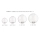 Komplet kloszy przezroczysty 10 BUBBLES GLASS SHADES SET 10 CLEAR AZ5872  AZZARDO