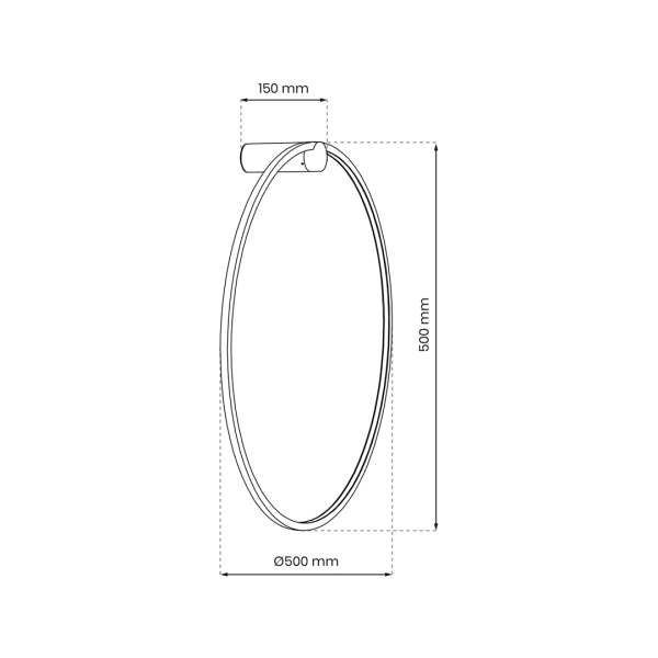 Kinkiet Saturno Gold 25W LED ML8851 Milagro