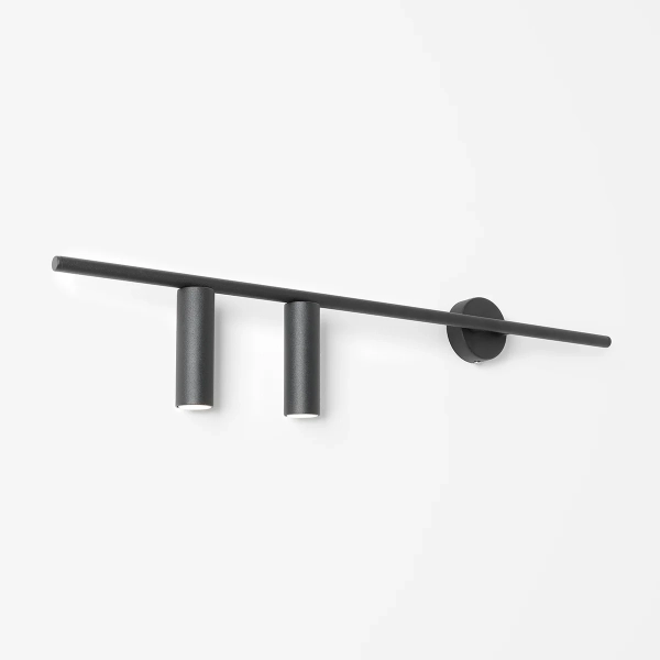 TREVO WALL 2 ALL BLACK (left) 1104D1 Minimalistyczny kinkiet Aldex