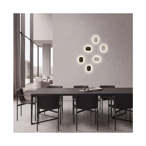 2660 WALL LED LIGHT 10W 3000K SANDY BLACK 2660 Zambelis Lights