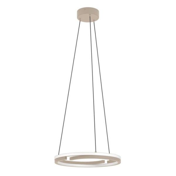 MEZZOMONTE Lampa wisząca LED CCT / ściemnialna Piaskowa Ø48cm 901824 EGLO