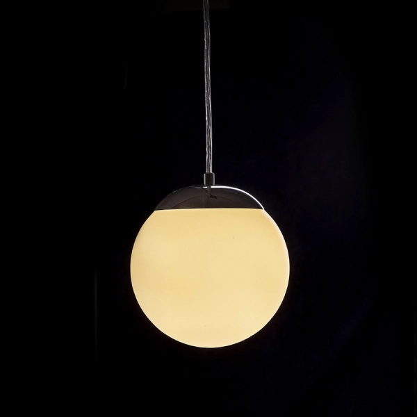 lafabryka.pl BOLLY 17 wisząca szkło opalowe/chrom 230V LED E27 15W IP44 R13692 Rendl light studio