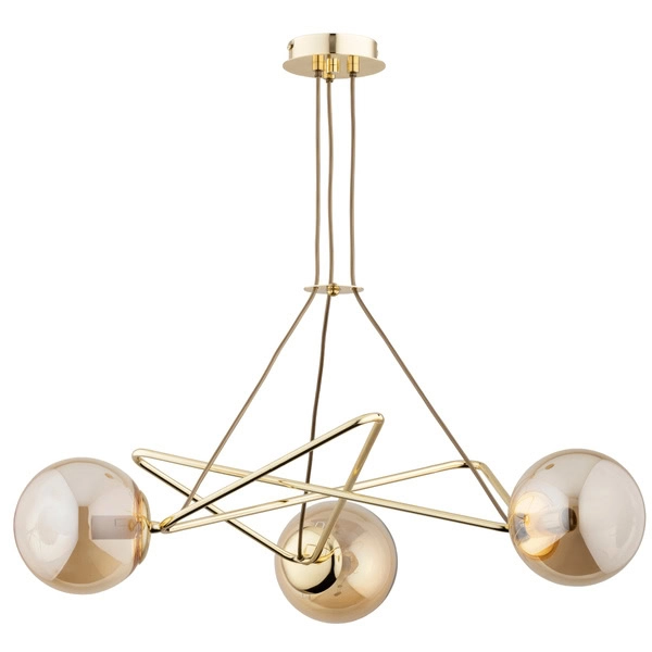 Lampa wisząca TRISTAN ZŁOTA 3xE14 62343 ALFA
