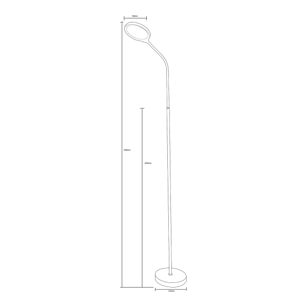 Lampa podłogowa LED nowoczesna biała SM-609-WH ZUMA LINE