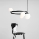 LAMPA WISZĄCA GARDA 4 RING BLACK 1099L1_R