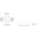 Oprawa podtynkowa The Trimless Mirror Range 10112XTR/W/W ONE LIGHT