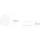 Oprawa podtynkowa The Round Mirror Range 10120X/B/W ONE LIGHT