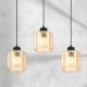 lafabryka.pl Lampa wisząca SOMBRA AMBER 3xE27 MLP8371 MILAGRO