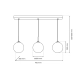 lafabryka.pl Lampa wisząca REFLEX 3xE14 MLP8415 MILAGRO