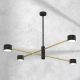 lafabryka.pl Lampa sufitowa CROSS GOLD 4xGX53 MLP8419 MILAGRO