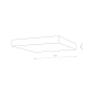 Plafon LID SQUARE LED 50W 3000K 10427 Nowodvorski