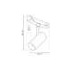 ROUND MAGNETIC TRACK 7W 4000K śr. 600mm ML8694 Milagro