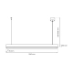 lafabryka.pl Lampa wisząca LUNGO 1xT8 18W LED MLP8912 Milagro