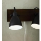 lafabryka.pl Kinkiet NATIVE Wall 2L Brown/Black 108213 Markslojd