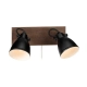 lafabryka.pl Kinkiet NATIVE Wall 2L Brown/Black 108213 Markslojd