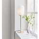 lafabryka.pl Lampa stołowa CAVA Table 1L Brushed Brass/White 108251 Markslojd
