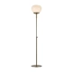lafabryka.pl Lampa podłogowa RISE FLOOR 1L Antique/White 108277 Markslojd