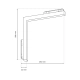 MAGNETIC TRACK L-DOWN 24W 4000K ML7166 Milagro