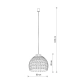 Lampa wisząca BOHO L 11152 Nowodvorski