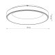 Plafon NIKKI ROUND LED WHITE 60W 3000K 11202 Nowodvorski