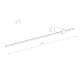 Kinkiet SABER LED L 3000K 11588 Nowodvorski