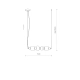 Lampa wisząca CERAMIC HORIZONTAL LED 22W 11700 Nowodvorski