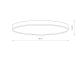 Plafon DENIA LED M 4000K 11757 Nowodvorski