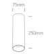 Plafon The Chill Out Cylinder GU10 12105MA/W ONE LIGHT