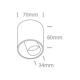 12108T/W/W WHITE 8W WW IP20 36deg ADJUSTABLE 230V DARK LIGHT One Light