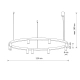 Lampa wisząca FOURTY ROUND LED XI 12286 Nowodvorski