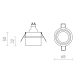 Oprawa podtynkowa ORTA R14250 Rendl light studio