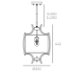 lafabryka.pl Lampa wisząca FARO P01039NI CosmoLight
