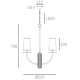 lafabryka.pl Lampa wisząca BOW P04190BR CosmoLight