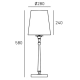 Lampa stołowa AUSTIN T01241BK-WH CosmoLight