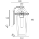 Kinkiet ZURICH W01609BK CosmoLight