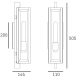 Kinkiet DOVER W01088BK IP44 CosmoLight