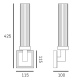 Kinkiet QUINCY W01842BK CosmoLight