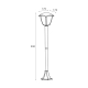 Słupek oświetleniowy LANTERN 17040-PS ZUMA LINE