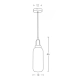 19176 PENDANT LIGHT GLASS 1XE27 MAX 40W Zambelis Lights
