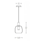 1968 PENDANT LIGHT 7W 3000K CLEAR GLASS Zambelis Lights